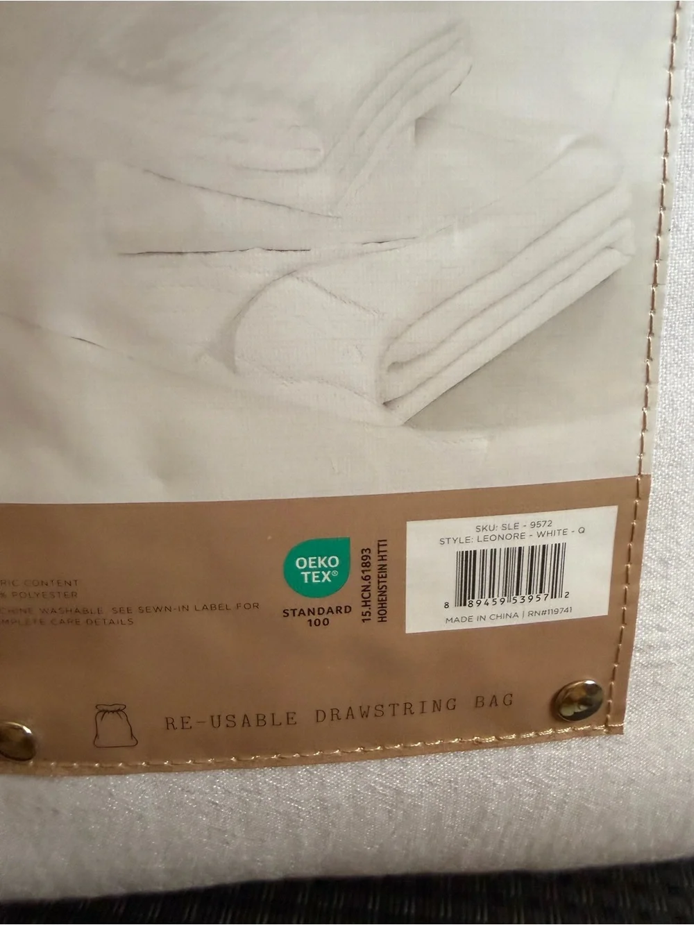 Bed Theory Co. Queen Gauze Sheet Set in White 4 piece NWT